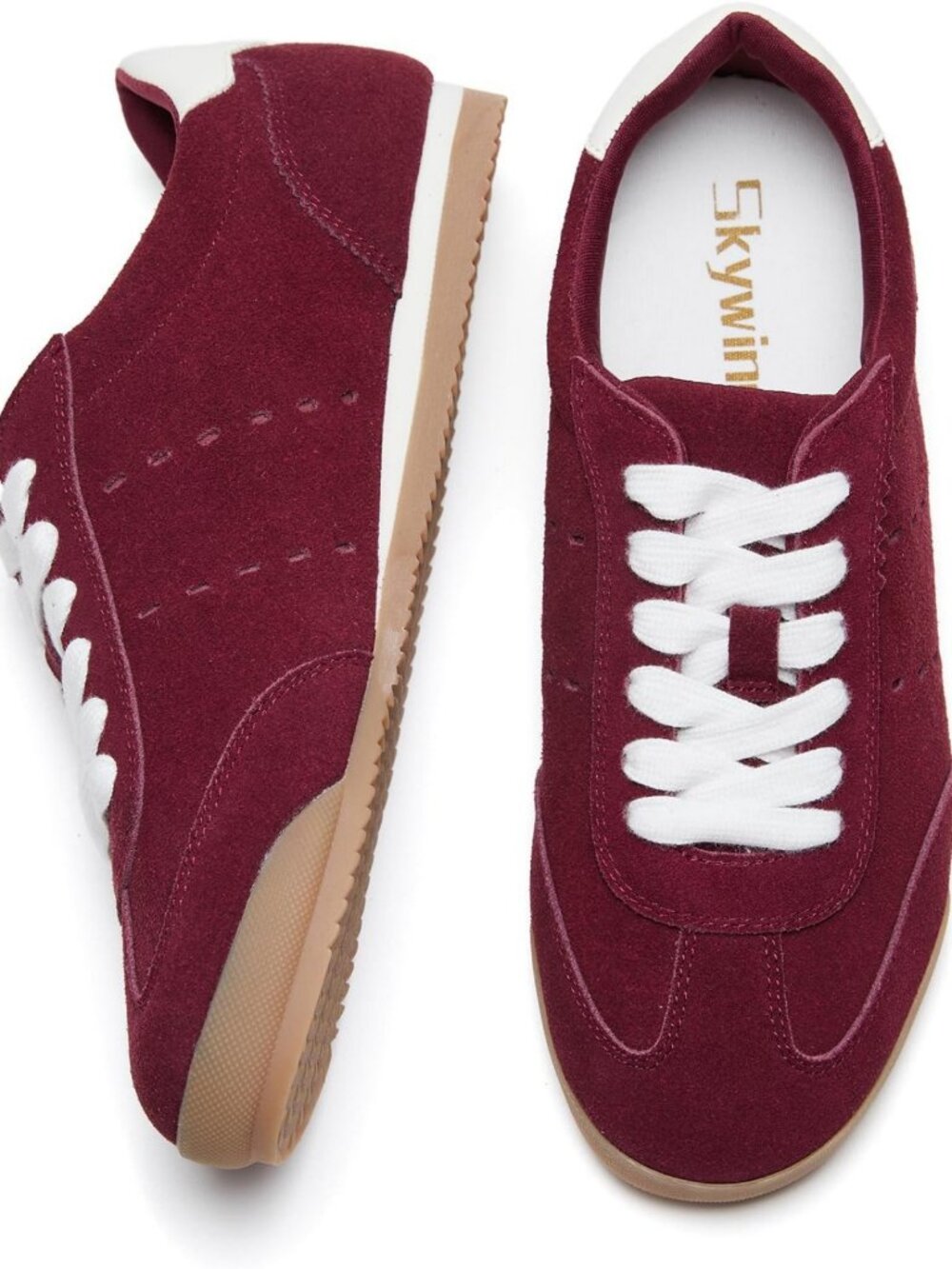 Lightweight Retro Suede Sneakers for Women | Casual Everyday Comfort Walking